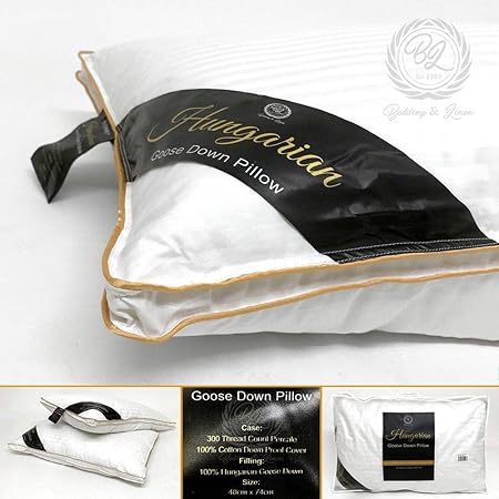 100 Hungarian Goose Down Pillows Luxury Item Super Soft Amazon