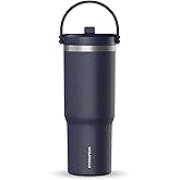 Hydrapeak Nomad 32 oz Tumbler with Handle and Straw Lid, Leakproof, Double Insulated, 32oz Cup, Stainless Steel | Navy
