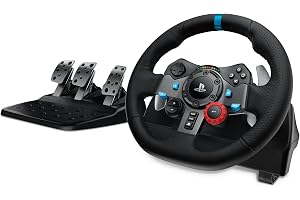 Volante e Pedais Logitech G29 Driving Force com Force Feedback para PS5, PS4, PS3 e PC