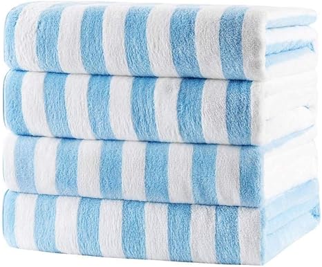 Amazon バスタオル 大判 4枚 70cm 135cm 5色をご用意 マイクロファイバー ホテル仕様 大判セット 吸水速乾 ふわふわ 肌触り抜群 青い バスタオル 大判 バスタオル ホーム キッチン オンライン通販
