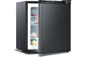 Electactic 1.1 Cu.ft Small Freezer, Mini Upright Freezer with 7 Adjustable Thermostat, Removable Shelves, Reversible Single D