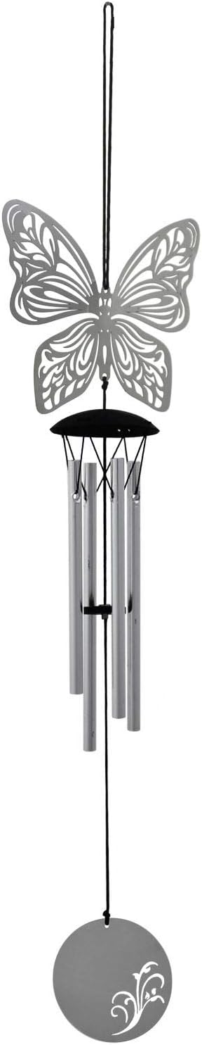 Woodstock Chimes FLBU The Original Guaranteed Musically Tuned Chime, 46x11x11 cm, Flourish - Butterfly
