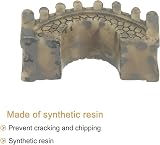 sourcing map Miniature Resin Arch Bridge for Fish Tank & Garden Decor view 3