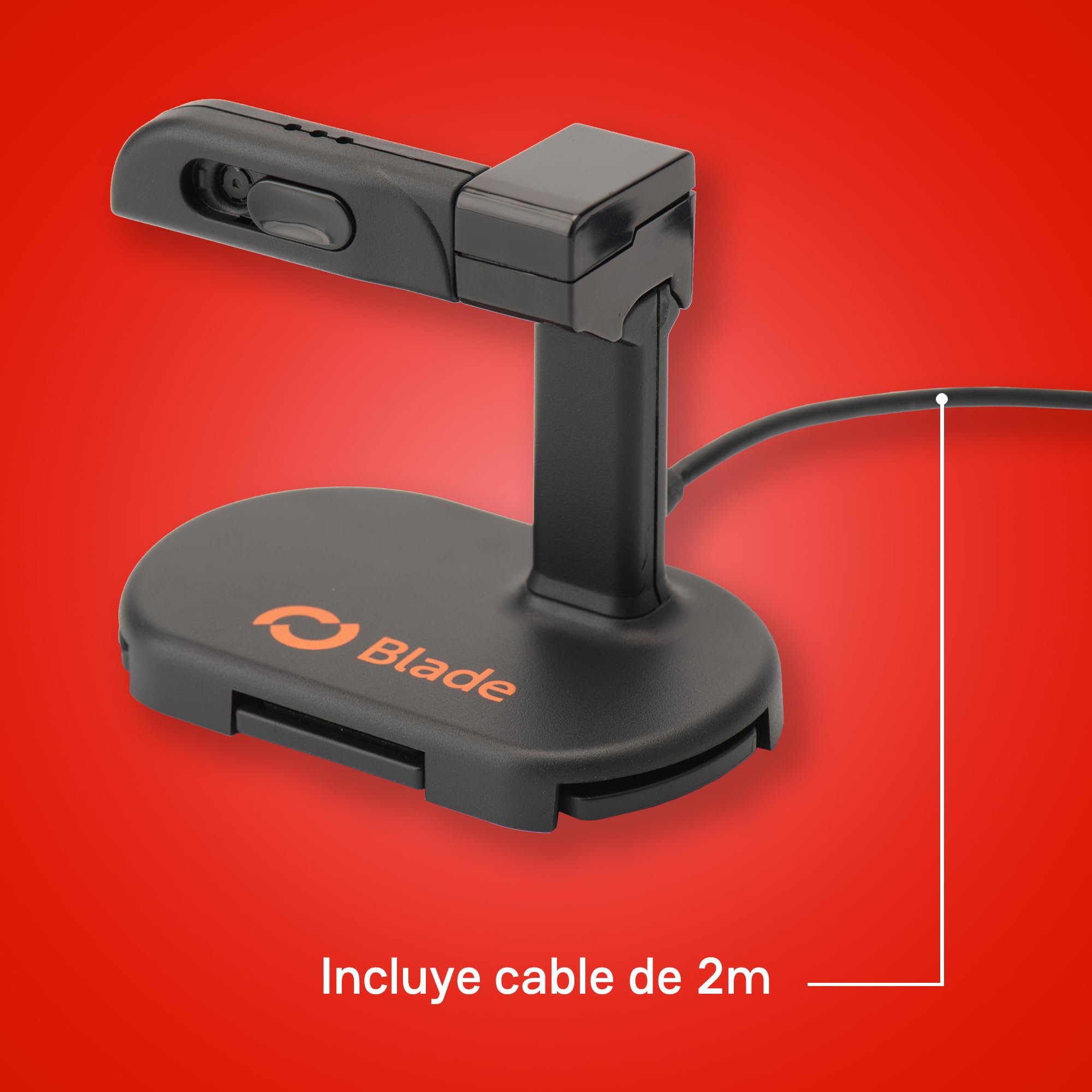 Blade – Mini-Kamera 1080p für Nintendo Switch 2, 3-in-1, tragbar, für Desktop und Fernseher, inklusive Ständer, FullHD, Sichtschutzabdeckung, kompakt und funktional, 30 fps 6