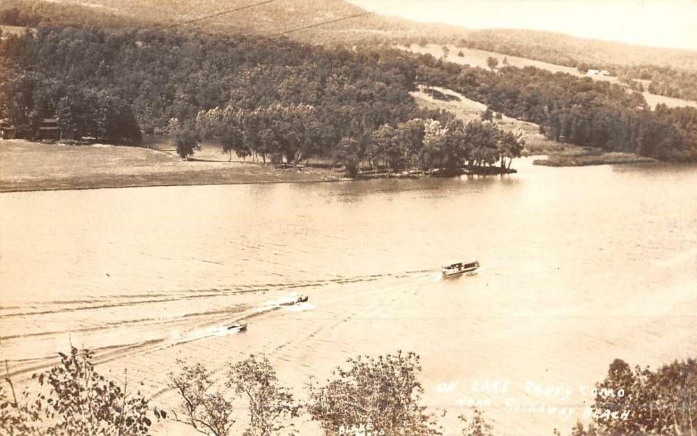 Rockaway Beach Missouri Lake Real Photo Antique Postcard