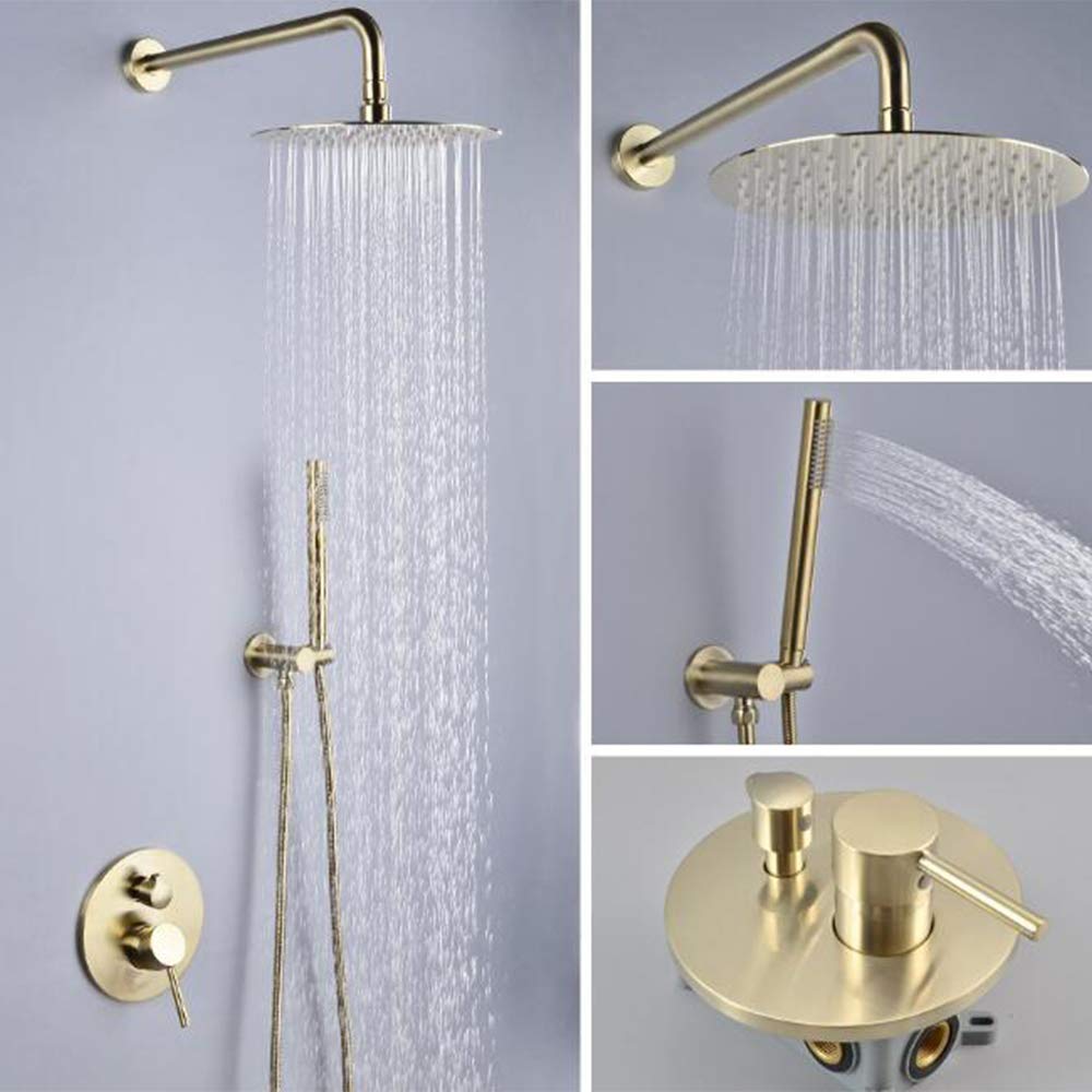 LCM Cabezal De Ducha Montado En La Pared Grifo De Lavabo En La Pared