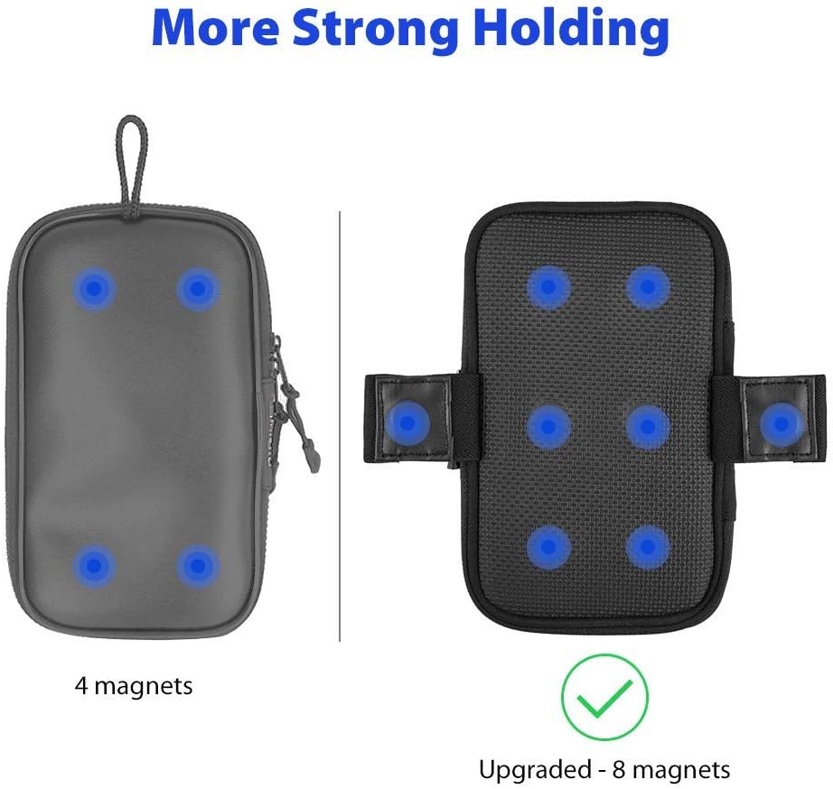 Motorcycle Magnetic Tank Bag, Sportbike Phone Pouch Case with 8 Strong Magnets Touch Screen for Cell phone up to 6.3 Inch: Automotive