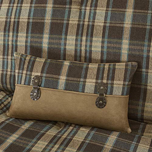 Woolrich Hadley Plaid Pieced Shams Accent Throw Pillow, Lodge/Cabin