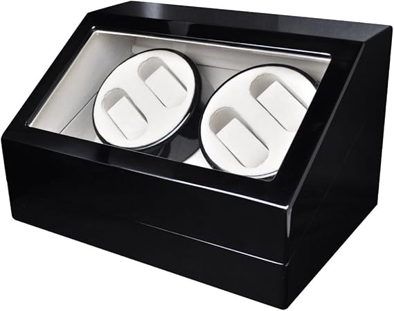 Amazon 高級ワインディングマシーン マブチモーター ピアノ鏡面仕上 6本収納 4本巻き上げ10本用 エリート ブラック ワインディングマシーン 腕時計 通販