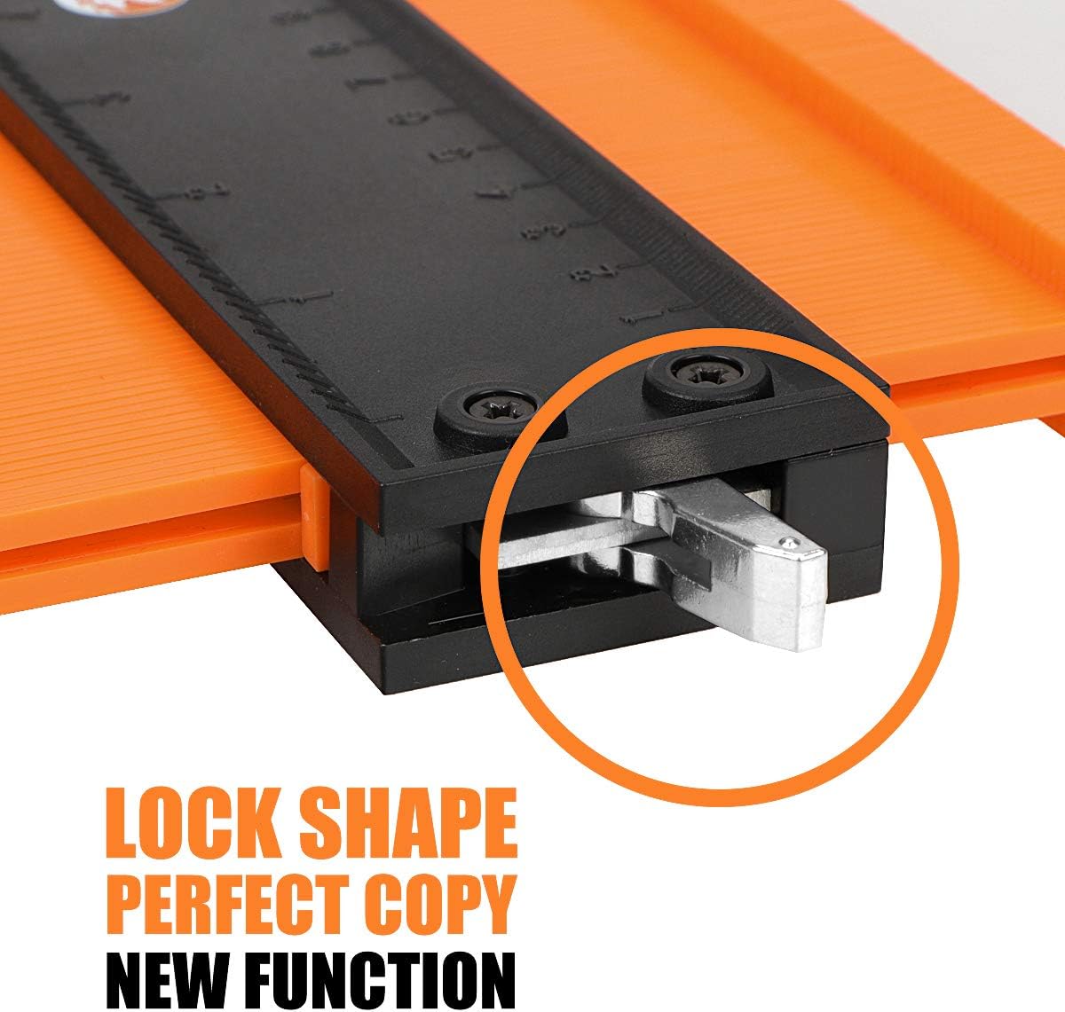 Saker Contour Gauge Profile Tool(25cm)-Adjustable Lock-Precisely Copy Irregular Shape Duplicator,Woodworking Tracing - Image 3