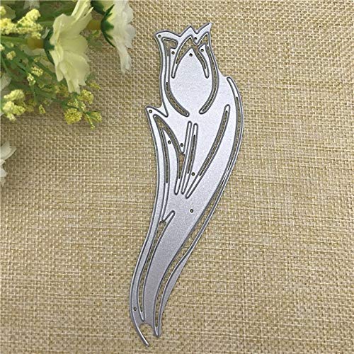 Arts Crafts Tulip Edge Border Metal Cutting Dies Stencils for Card Making Decorative Embossing Suit Paper Cards Stamp DIY - Thumbnail 3