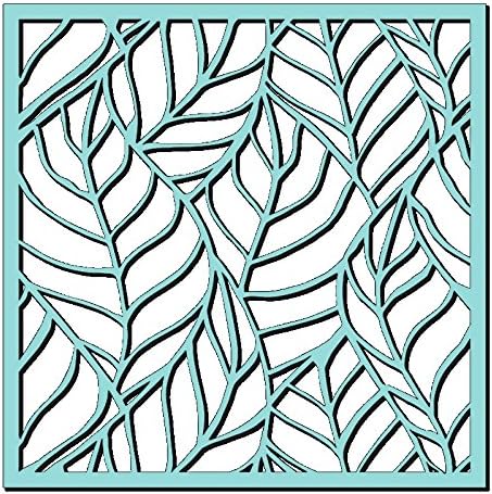 Sweet Dixie Skeleton Leaves Stencil, 6 x 6-Inch,SDST0019, Transparent, 6 x 6 inches (15.24 cm x 15.24 cm)