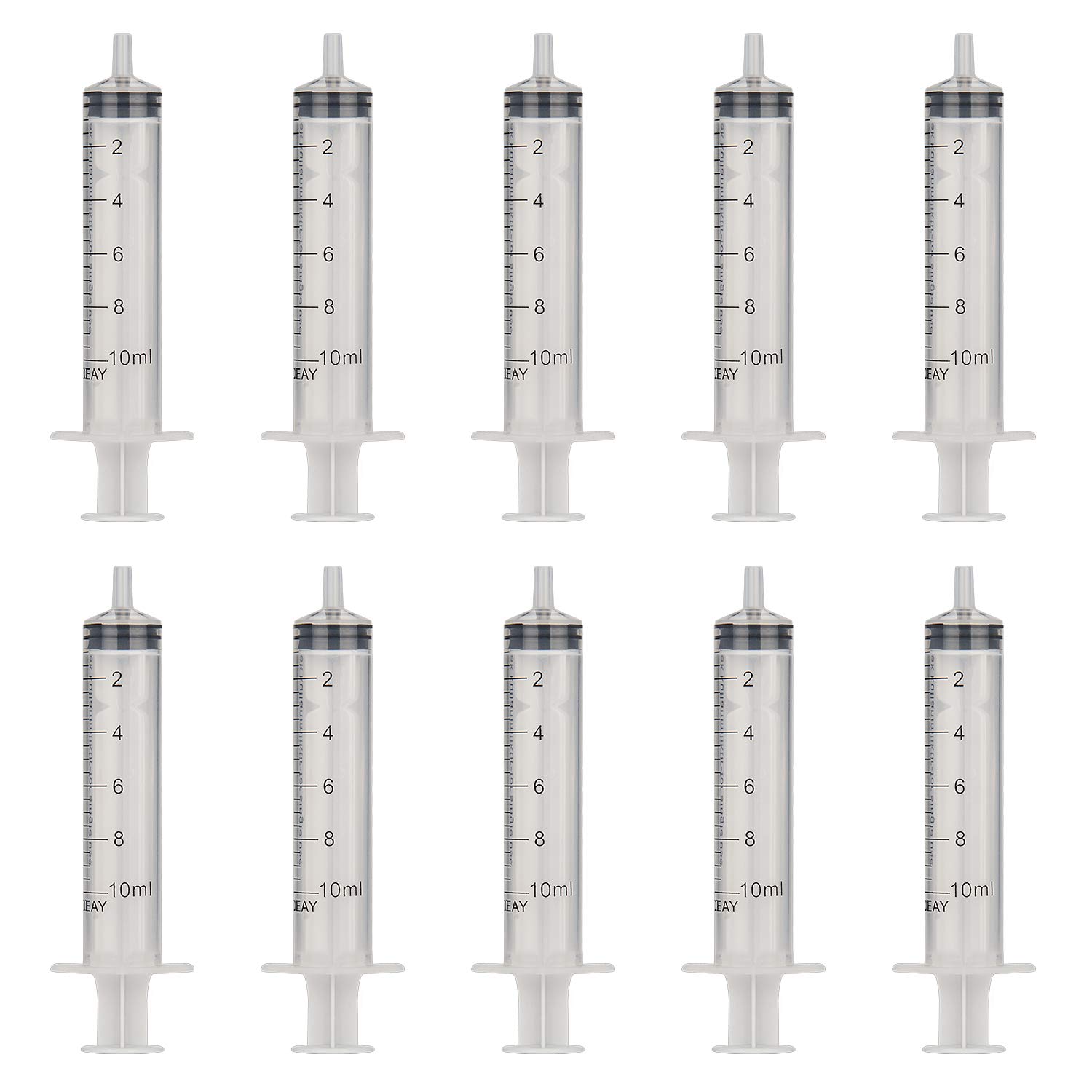 Buy stonylab Plastic Syringes, 10ml Disposable Single Use Plastic