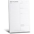 UtyTrees Daily Planner Pad: 6.7" x 9.8" with 58 Undated Tear-Off Sheets, Unisex Planning Pads to Track Productivity, Schedule, Water intake and Something Fun.