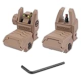 JORMIX Folding Fiber Optic Sights Flip Up Sights