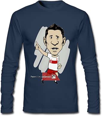 Amazon.com: Long Sleeve Male Robert Lewandowski T-shirts ...