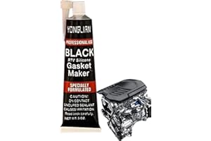 ESEICO Automotive Gasket Sealant - RTV Silicone Gasket Maker | Hi Temp Waterproof Engine Sealants | Black Liquid Gasket Sealer | Oil Resistant Gasket Car Sealant for Water Pumps Compressors Motors