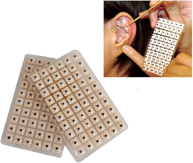 Ear Seeds Acupuncture, KISSION 600Pcs Disposable Ear Press Seeds