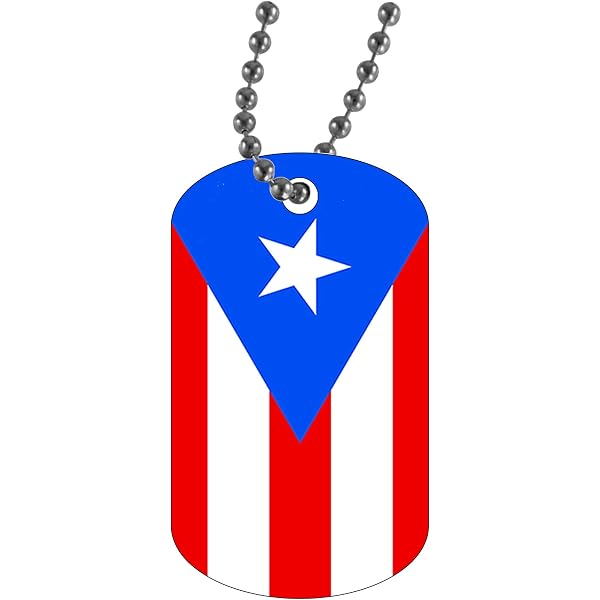 Heart Shaped Puerto Rico Map & Flag Pendant Necklace - Gold Color Stainless Steel Jewelry, Gift For Puerto Ricans - View #5