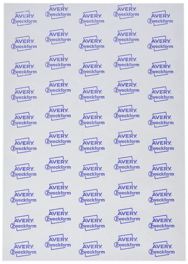 AVERY Zweckform L7103-25 Kraft Paper Labels (450 Stickers for Printing, 42.3 x 63.5 mm on A4, Self-Adhesive, Oval Recycled Labels, Sustainable Product Stickers), 25 Sheets, Natural Brown