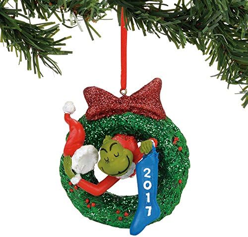 Department 56 4057460 Grinch Merry Grinchmas 2017 Dated Hanging Ornament