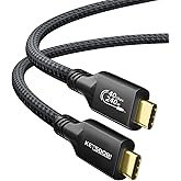 KETSOOBI Thunderbolt 4 Cable 6.6FT, USB C Cable with 240W PD3.1 Charging 40Gbps Data Transfer Single 8K@60Hz/Dual 4K@60Hz,Compatible with Thunderbolt 4/3, USB 4 External SSD, Docking, MacBook Pro