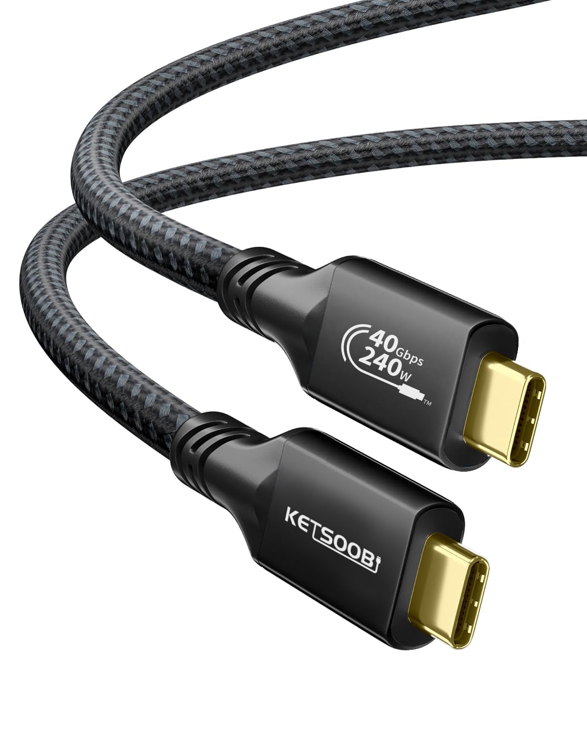 HIROTO Thunderbolt 4 USB C Cable 240W PD3.1, 40Gbps Data - View #8