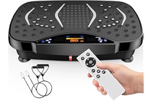 200W Dual Motor Vibration Plate Machine - 199 Levels Touch Screen, 150kg Capacity, Quiet Weight Loss & Body Sculpting for Hom