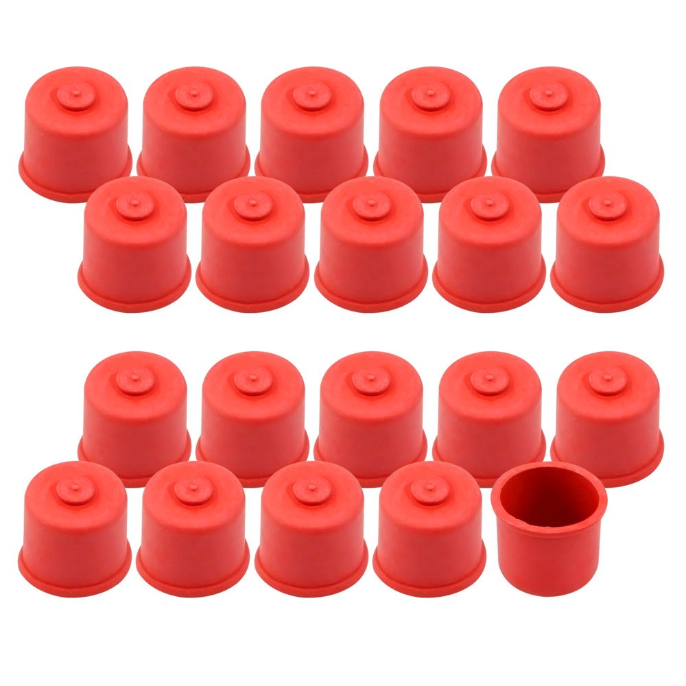 com-four® 20x sweet-juice caps for 0.3 and 0.5 liter bottles, size 1 (20 pieces - 0.3 + 0.5 liters)