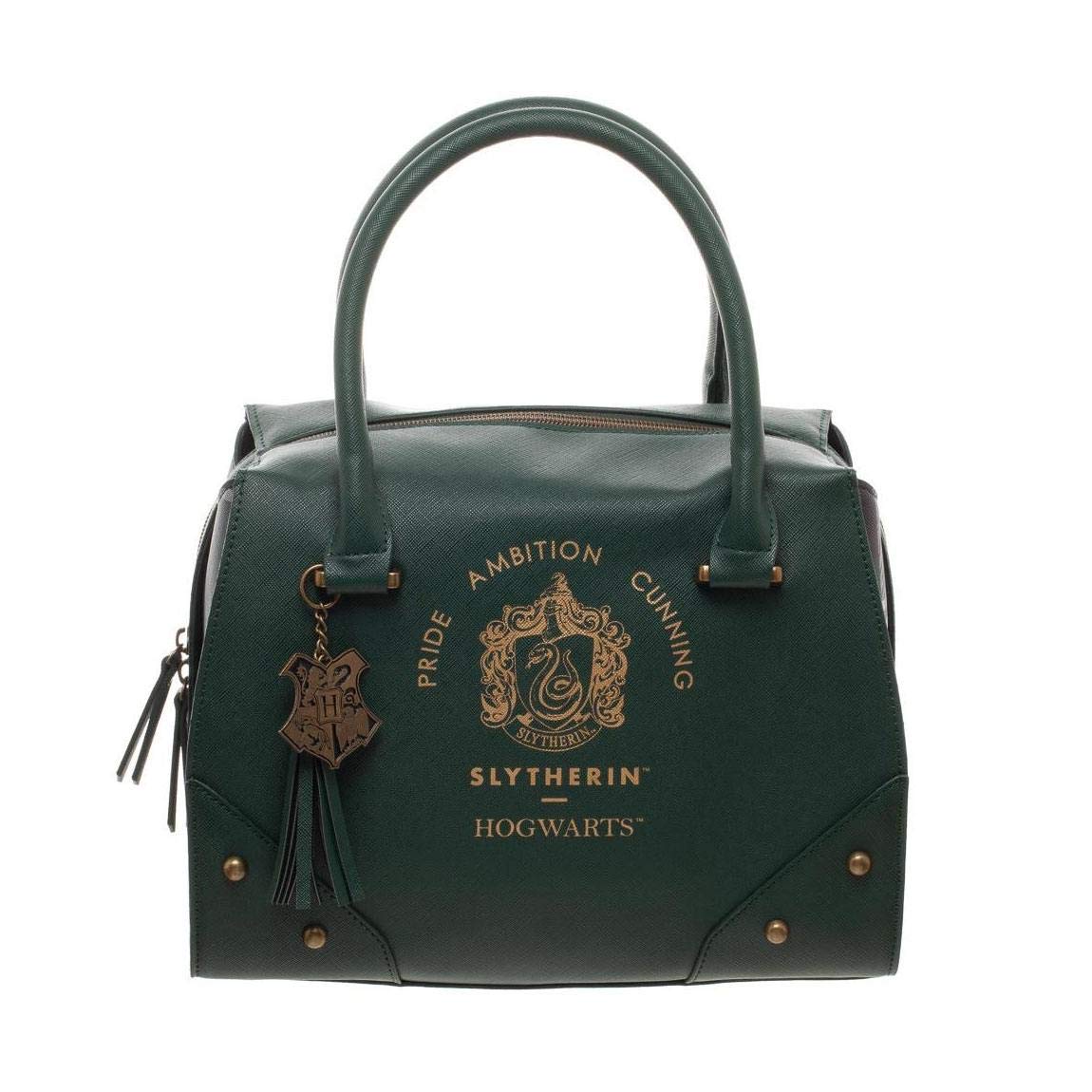 Harry Potter Purse Designer Handbag Hogwarts Houses Womens Top Handle Shoulder Satchel Bag Slytherin