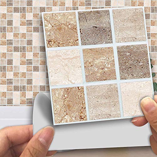APSOONSELL Pack of 18 pcs Mosaic Tile Transfers for Bathroom Kitchen