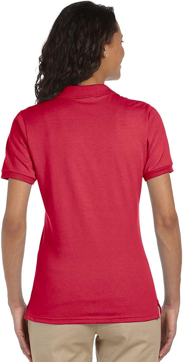 Jerzees Ladies' SpotShield Jersey Polo Shirt at  Women’s Clothing store