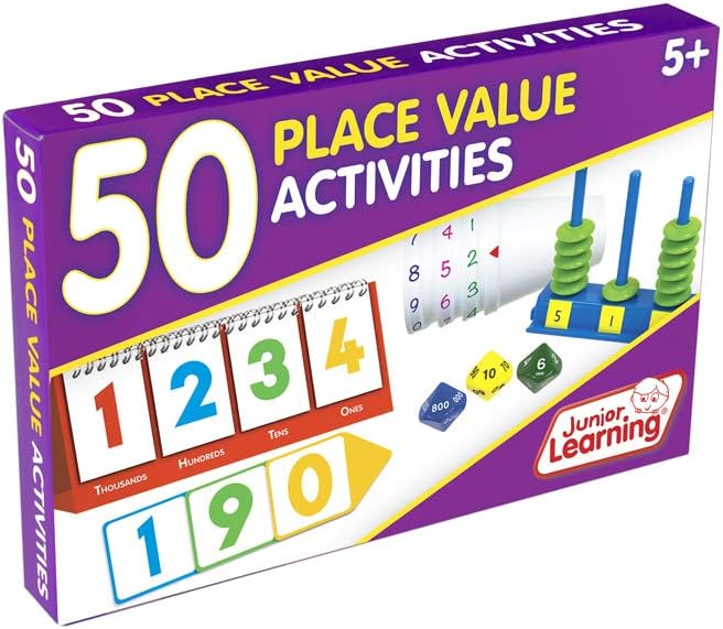 Junior Learning 50 Place Value Activities, White, Medium