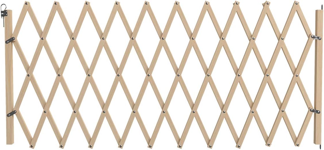 VADIGRAN Wooden Accordion Barrier for Dogs 60-230 cm Brown