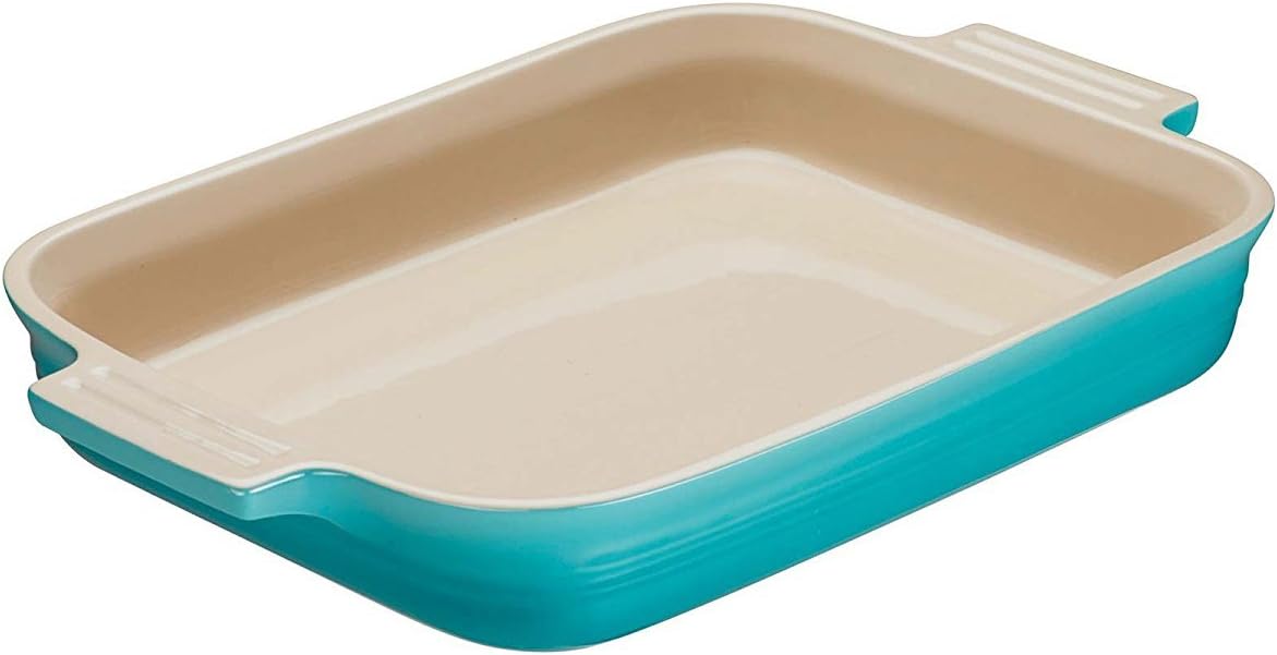 Le Creuset Teal Stoneware Rectangular Dish, 26 cm