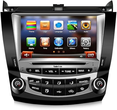 Koolertron For 7th 2003 2007 Honda Accord Dual Zone 8 Zoll Digital Hd Touchscreen Auto Dvd Gps Honda Accord Radio Single Zone Amazon De Navigation Car Hifi