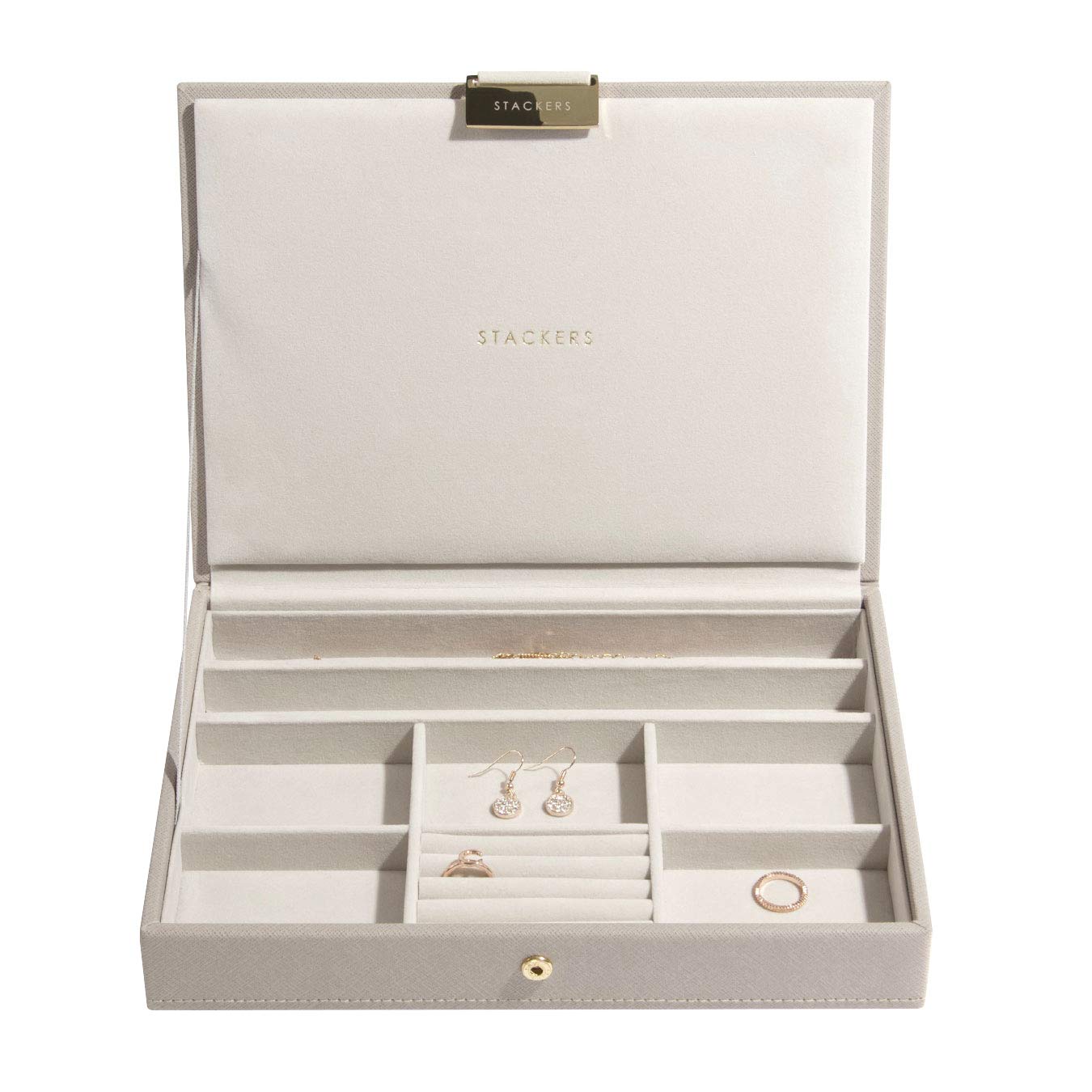 Stackers Taupe Classic Jewellery Box Lid Amazon.co.uk