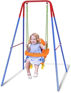 folding toddler swing set