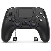 XENTRO Wireless Controller Compatible with PS5, Bluetooth Gaming Controller with Dual Vibration, 6 Axis Gyroscope, Turbo Function, Back Programmable Buttons, Touchpad, 3.5mm Audio Jack, Ergonomic Design