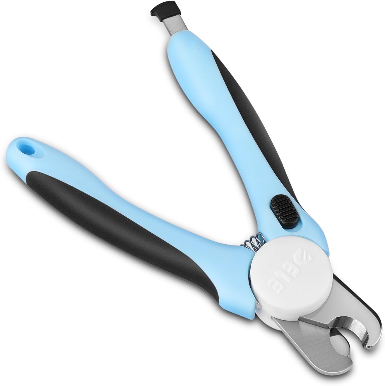 Flexzion Pet Nail Clippers for Dogs & Cats, Stainless Steel Blade Cat Nail Trimmer with Stored Nail File, Safety Guard - Image 3