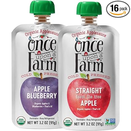 Amazon Com Once Upon A Farm Organic Kids Applesauce Food Pouch