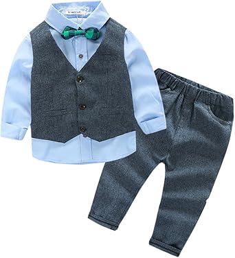 Garcon Manches Longues Chemise Gilet Pantalon Costume 3 Pieces Ensemble Pour Bebe Amazon Fr Vetements Et Accessoires Garcon Manches Longues Chemise Gilet Pantalon Costume 3 Pieces Ensemble Pour Bebe Amazon Fr Vetements Et Accessoires
