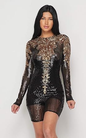sequin romper amazon