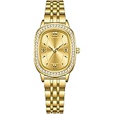 GOODLIYA Vintage Women’s Watch Luxury Oval Easy Read Ladies Wrist Watch Quartz Elegant Waterproof Watches Adjustable Strap with Tool