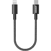 Anker New Nylon USB-C to Lightning Cable, 331 Cable, Fast Charging Cord (1ft, MFi Certified) for iPhone 13 13 Pro 12 Pro Max 