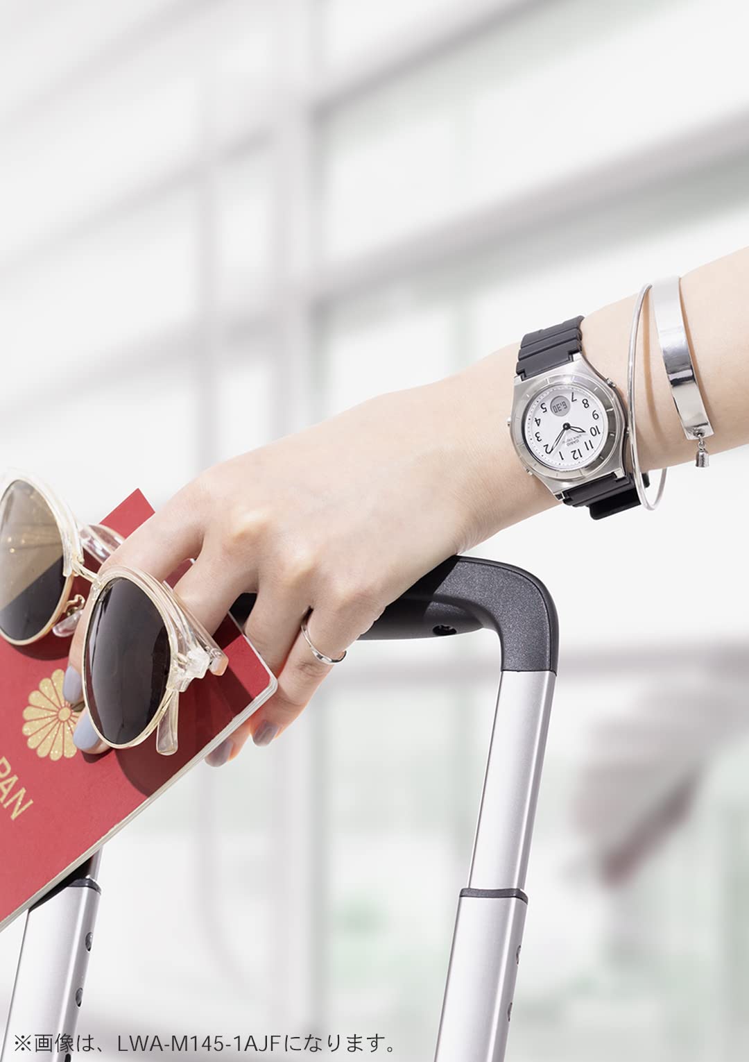 WAVE CEPTOR(ウェーブセプター) Casio LWA-M145 Series Watch Wave Sceptor, beige, (greige), 1 piece, Resin Band