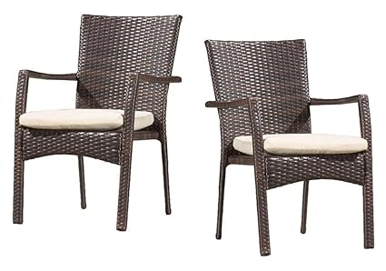 Noble House Dining Chair In Multi Brown Set Of 2