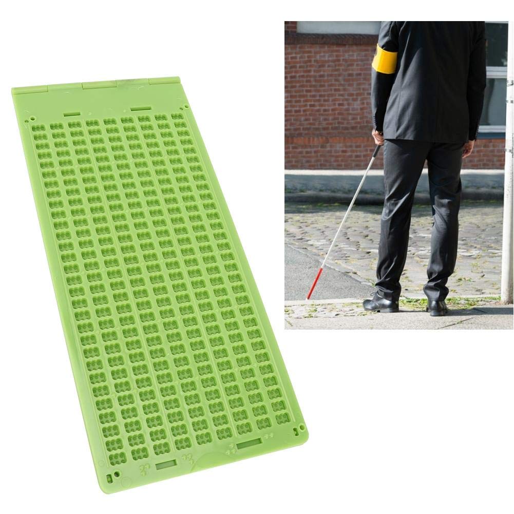 Portable Plastic 9 Lines 30 Cells Braille Writing Slate and Stylus fit for Braille Learning Tool Accessory - Image 3
