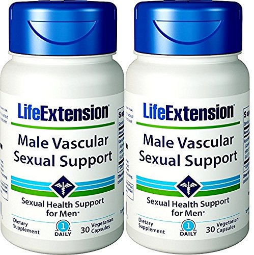 Life Extension Male Vascular Sexual Support 30 Capsules 2 Bottles