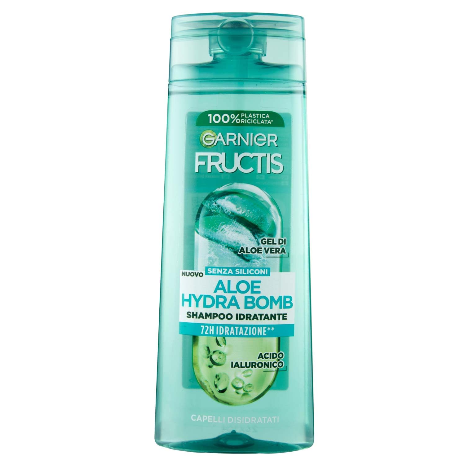 Garnier Fructis Moisturising Shampoo for Dry Hair with Aloe Vera for Healthy and Detangled Hair Aloe Hydra Bomb 250ml